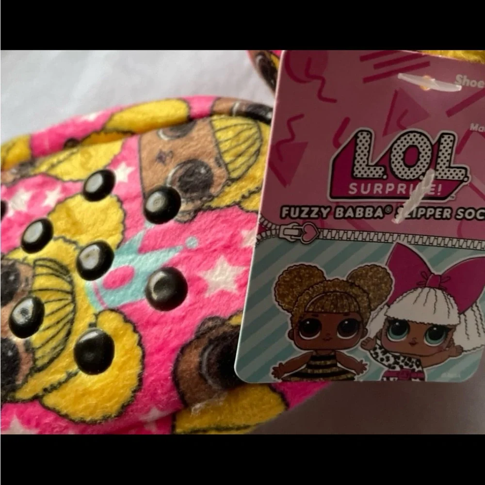 5/$25 LAST CHANCE LOL Surprise Slipper Socks, Sz S/M Kid shoe size: 8-13 Unisex